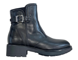 boots sport en cuir noir +...