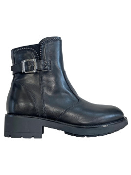 boots sport en cuir noir +...